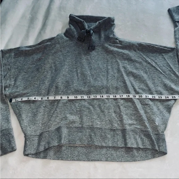 Free People Heather Gray Cowl Neck Sweatshirt - Picture 7 of 9